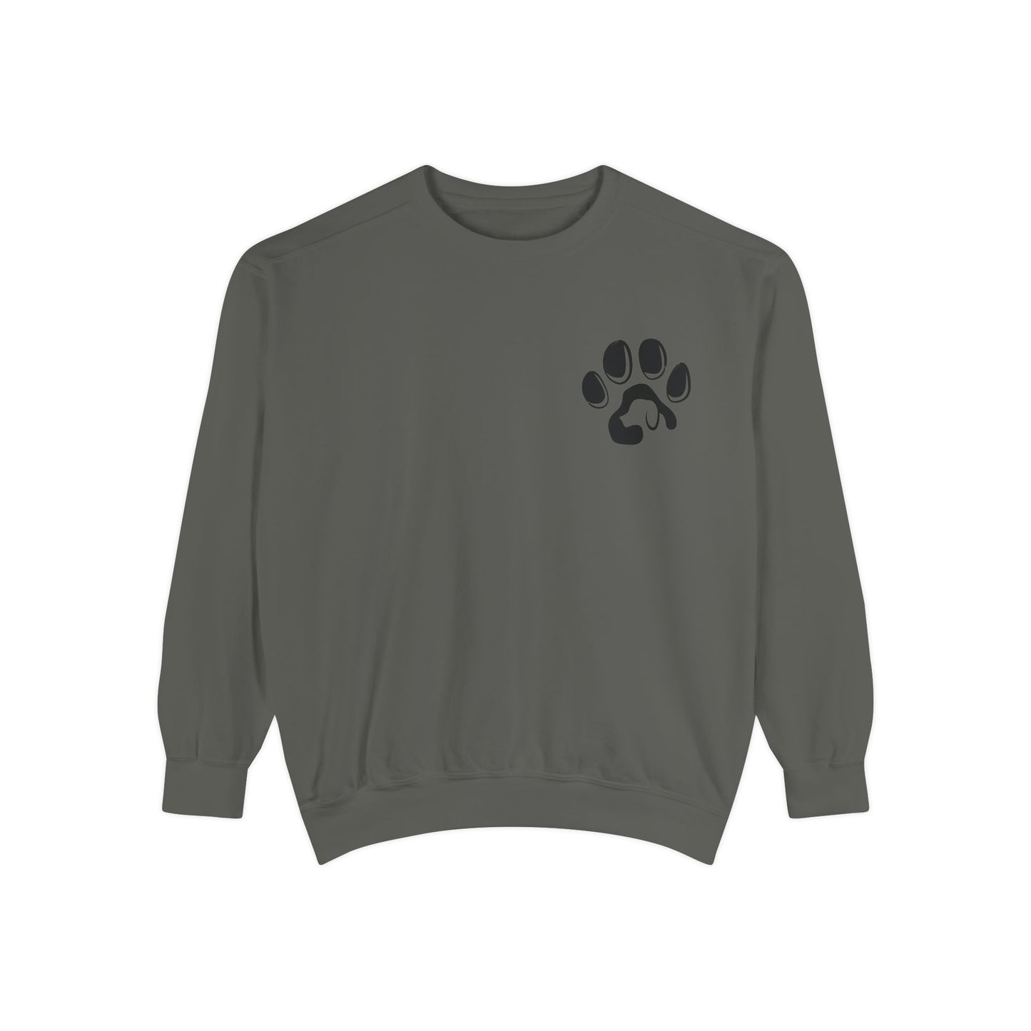 Paw Print Cozy Sweatshirt - Ideal for Pet Lovers, Casual Wear, Gifts, Animal Lovers, Fall Fashion