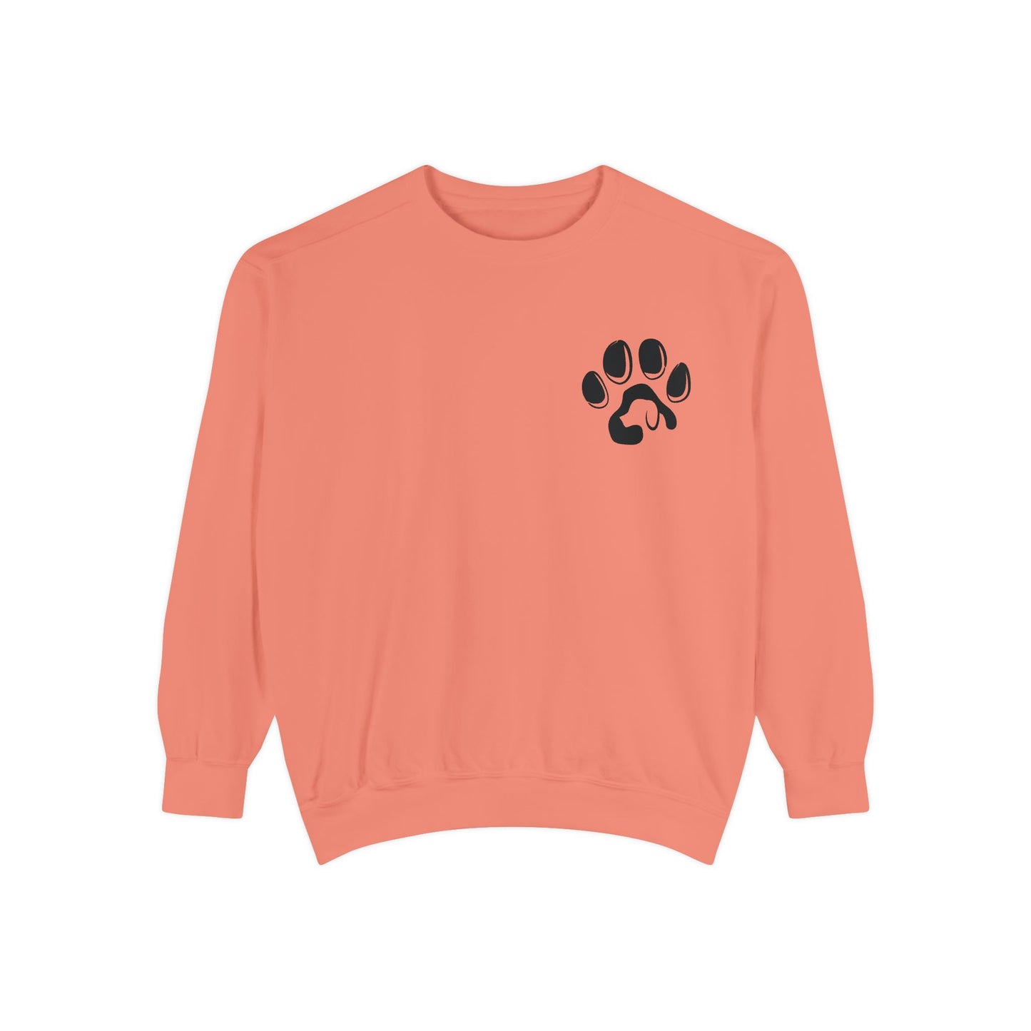 Paw Print Cozy Sweatshirt - Ideal for Pet Lovers, Casual Wear, Gifts, Animal Lovers, Fall Fashion