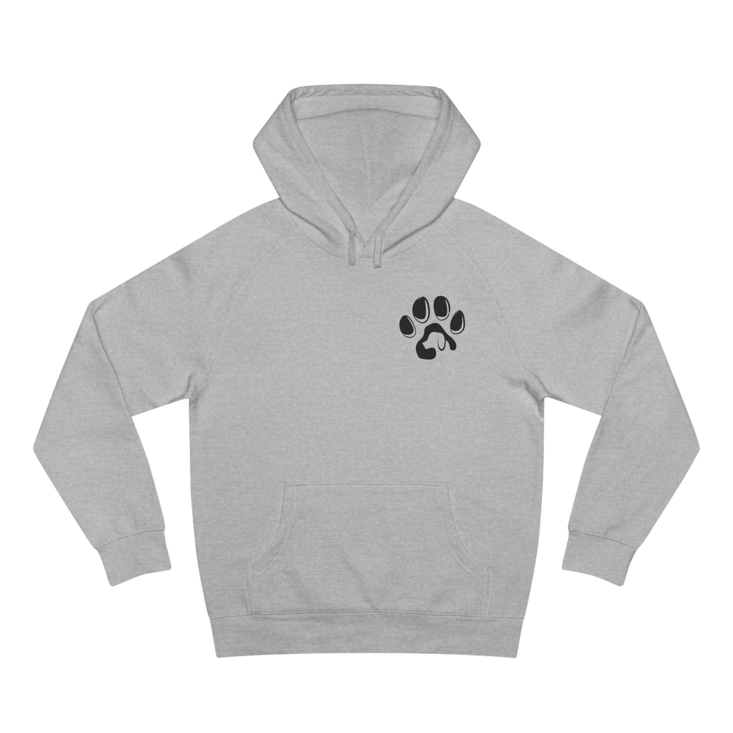 Cute Dog Lover Unisex Hoodie, Animal Paw Print Sweatshirt, Pet Gift, Animal Rights Apparel, Gift for Dog Mom, Vintage Dog Art