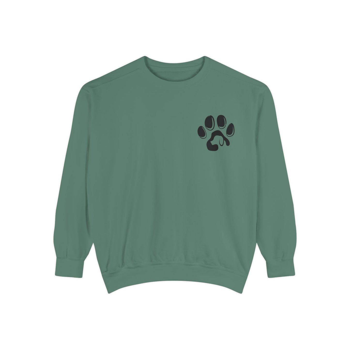 Paw Print Cozy Sweatshirt - Ideal for Pet Lovers, Casual Wear, Gifts, Animal Lovers, Fall Fashion