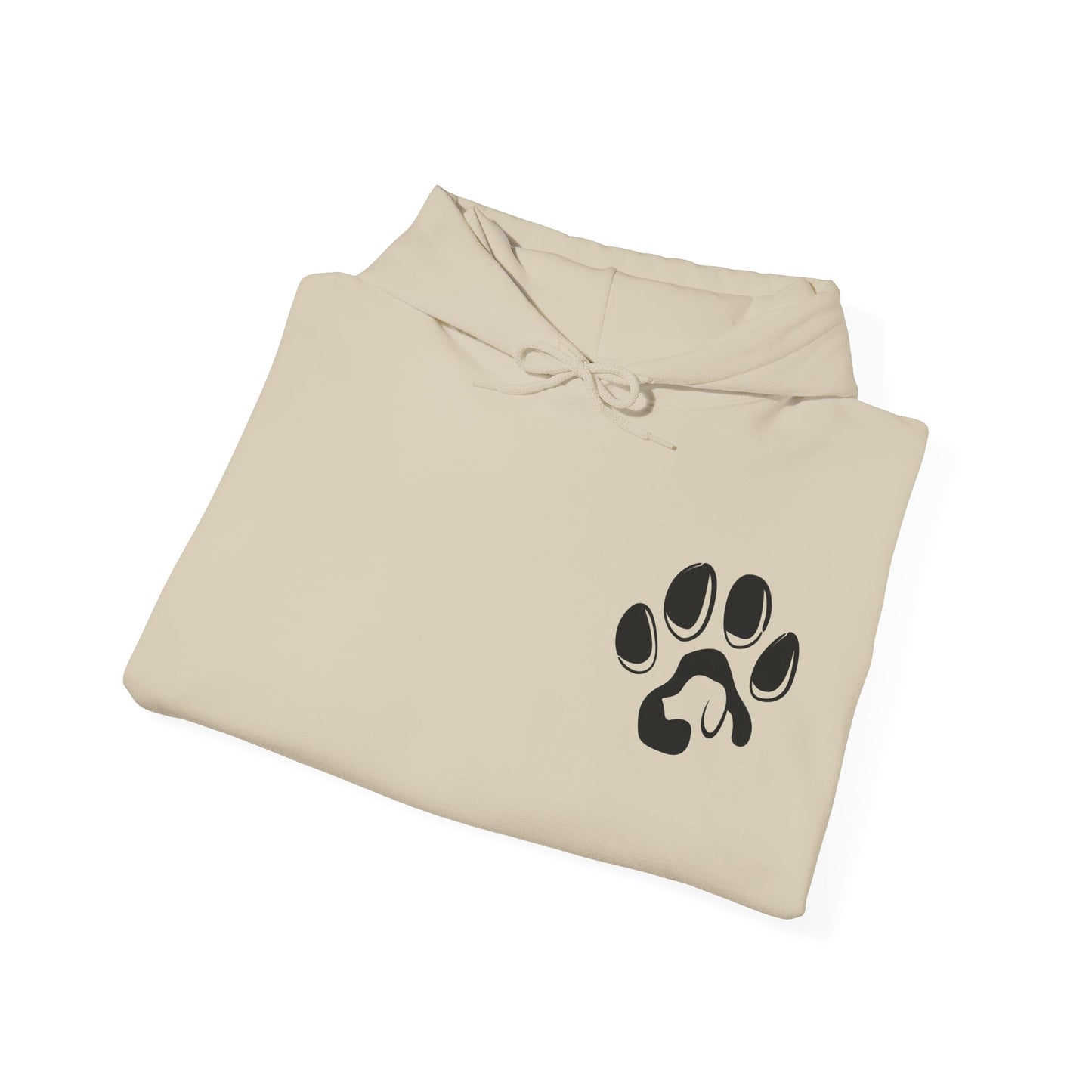 A cozy hoodie designed for dog lovers, featuring a kangaroo pouch pocket.