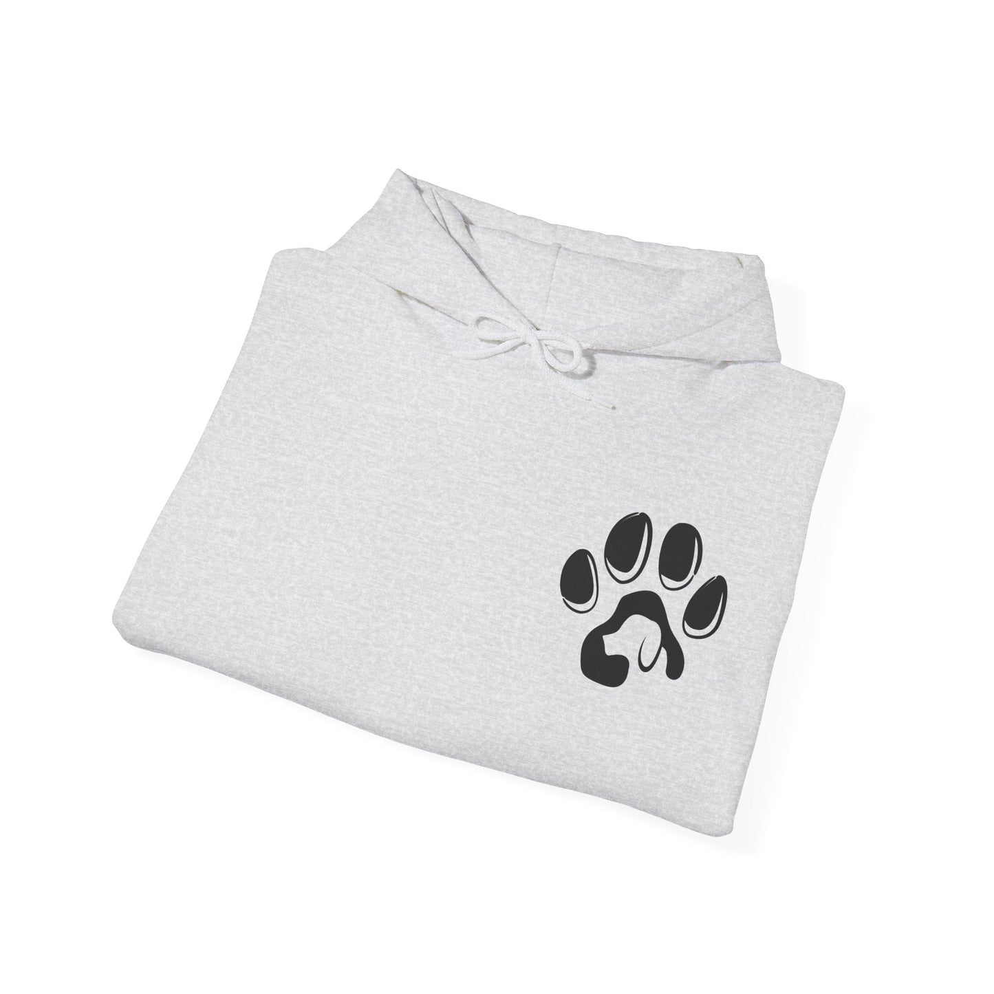 A cozy hoodie designed for dog lovers, featuring a kangaroo pouch pocket.
