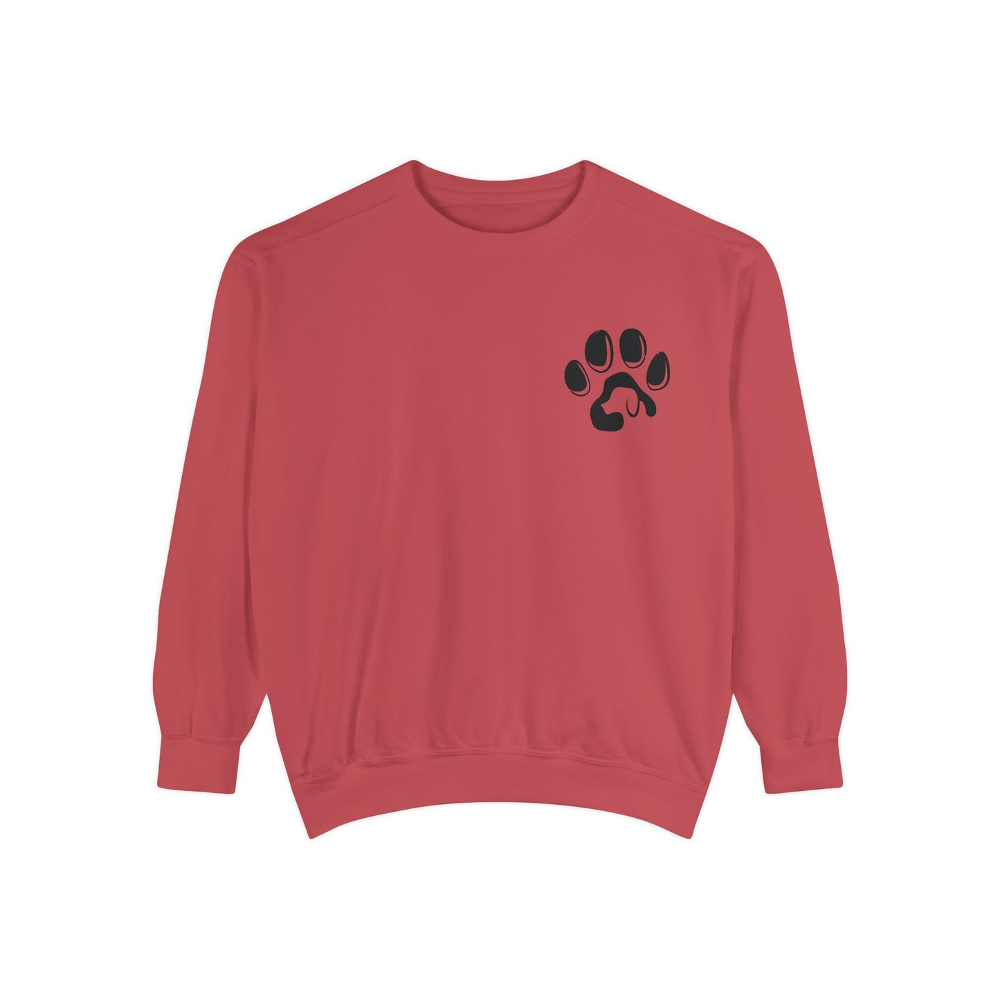 Paw Print Cozy Sweatshirt - Ideal for Pet Lovers, Casual Wear, Gifts, Animal Lovers, Fall Fashion