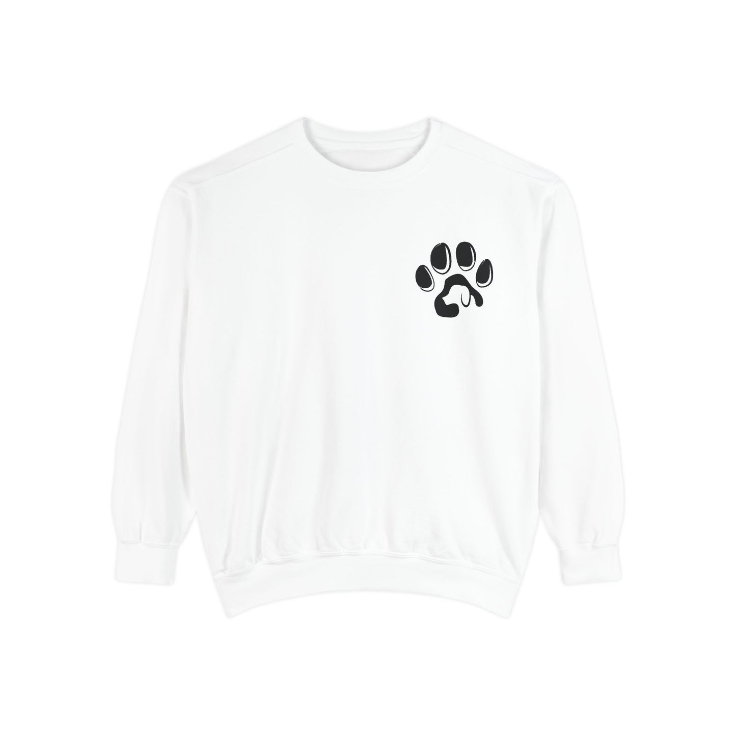 Paw Print Cozy Sweatshirt - Ideal for Pet Lovers, Casual Wear, Gifts, Animal Lovers, Fall Fashion