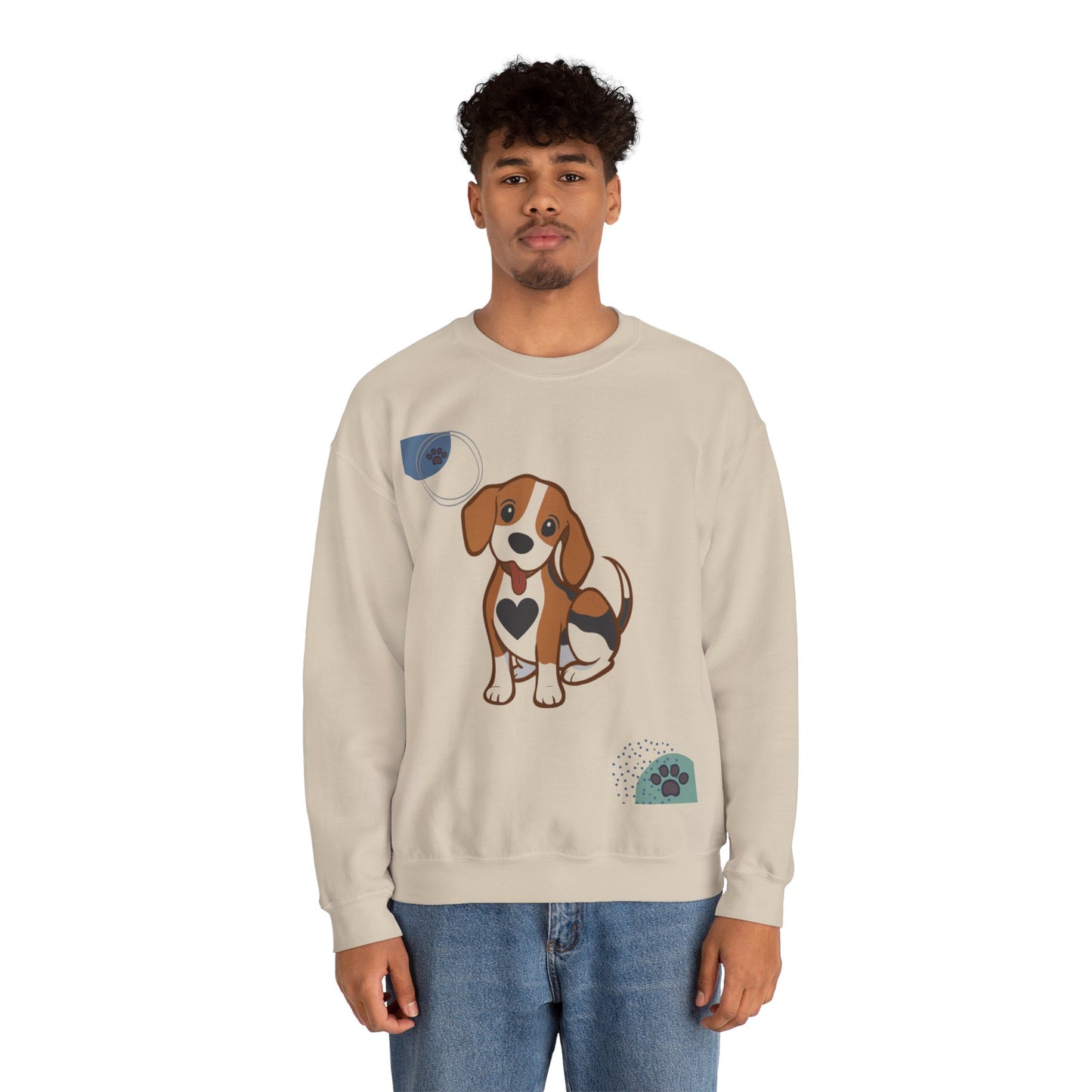 Adorable Dog-Themed Crewneck Sweatshirt, Pet Lover Gift, Cozy Sweatshirt for Dog Owners, Cute Pet Apparel, Perfect for Birthdays