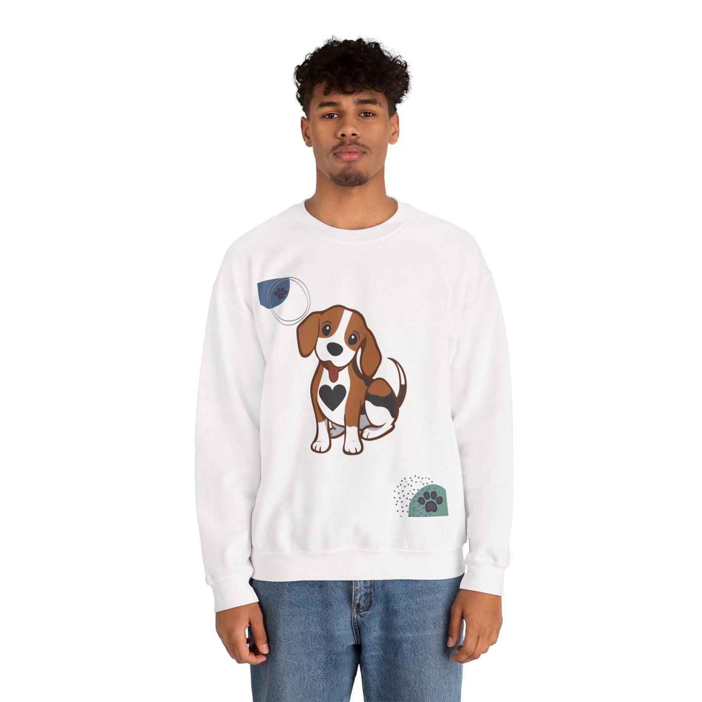 Adorable Dog-Themed Crewneck Sweatshirt, Pet Lover Gift, Cozy Sweatshirt for Dog Owners, Cute Pet Apparel, Perfect for Birthdays