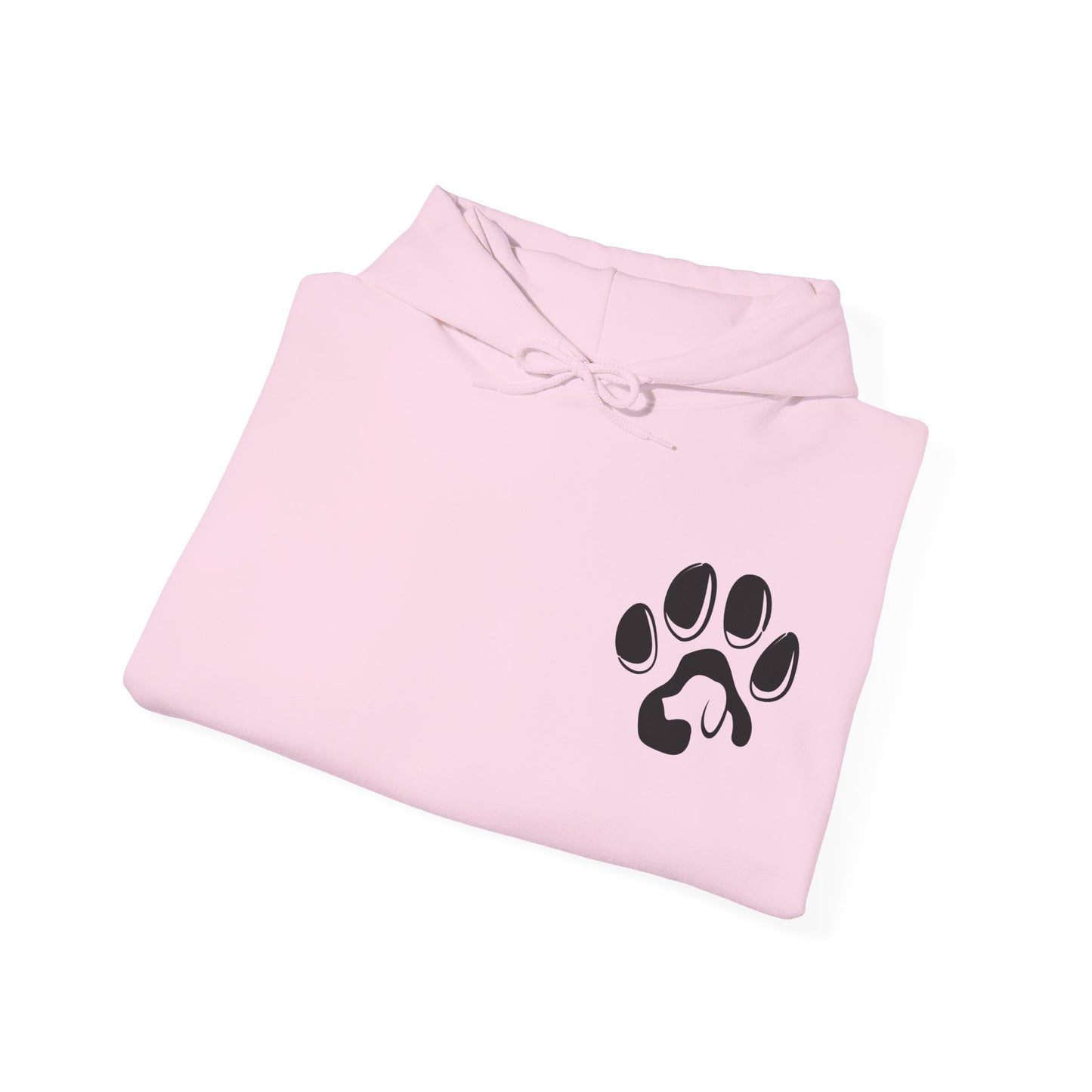 A cozy hoodie designed for dog lovers, featuring a kangaroo pouch pocket.