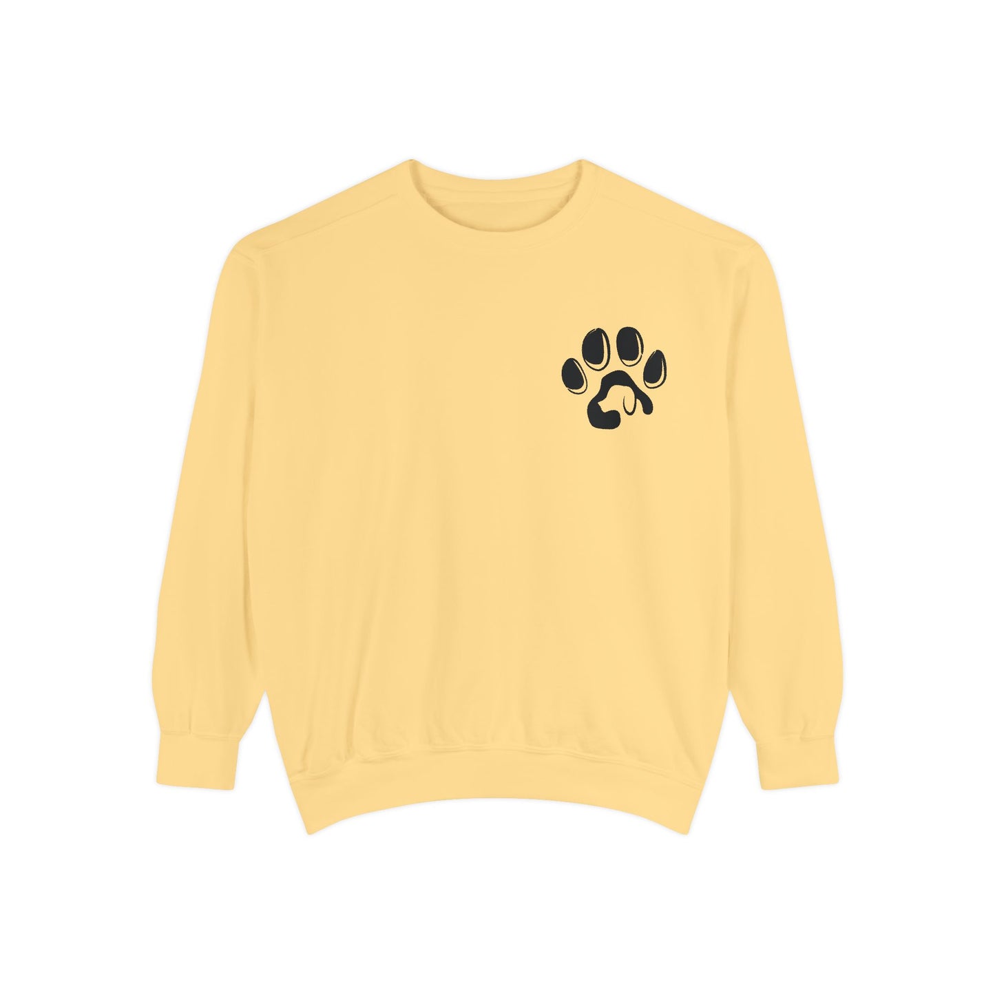Paw Print Cozy Sweatshirt - Ideal for Pet Lovers, Casual Wear, Gifts, Animal Lovers, Fall Fashion