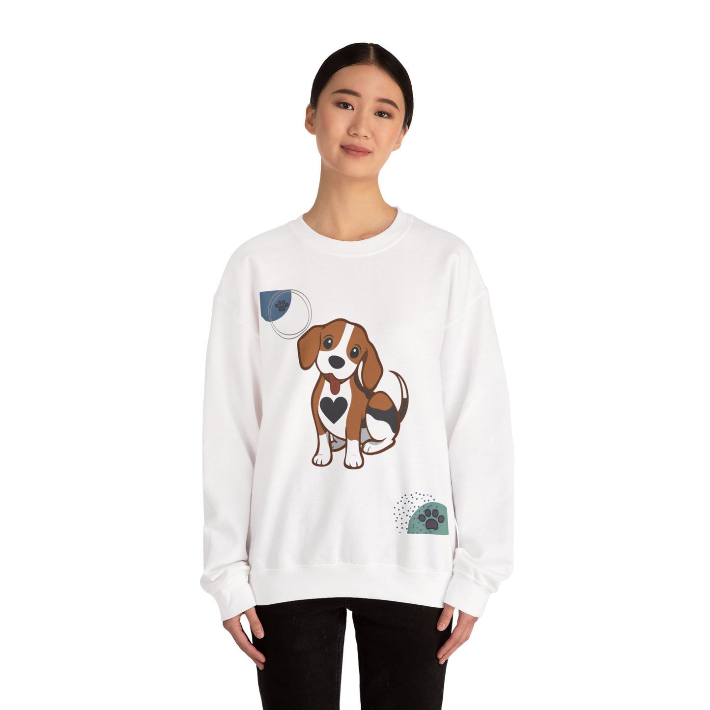 Adorable Dog-Themed Crewneck Sweatshirt, Pet Lover Gift, Cozy Sweatshirt for Dog Owners, Cute Pet Apparel, Perfect for Birthdays