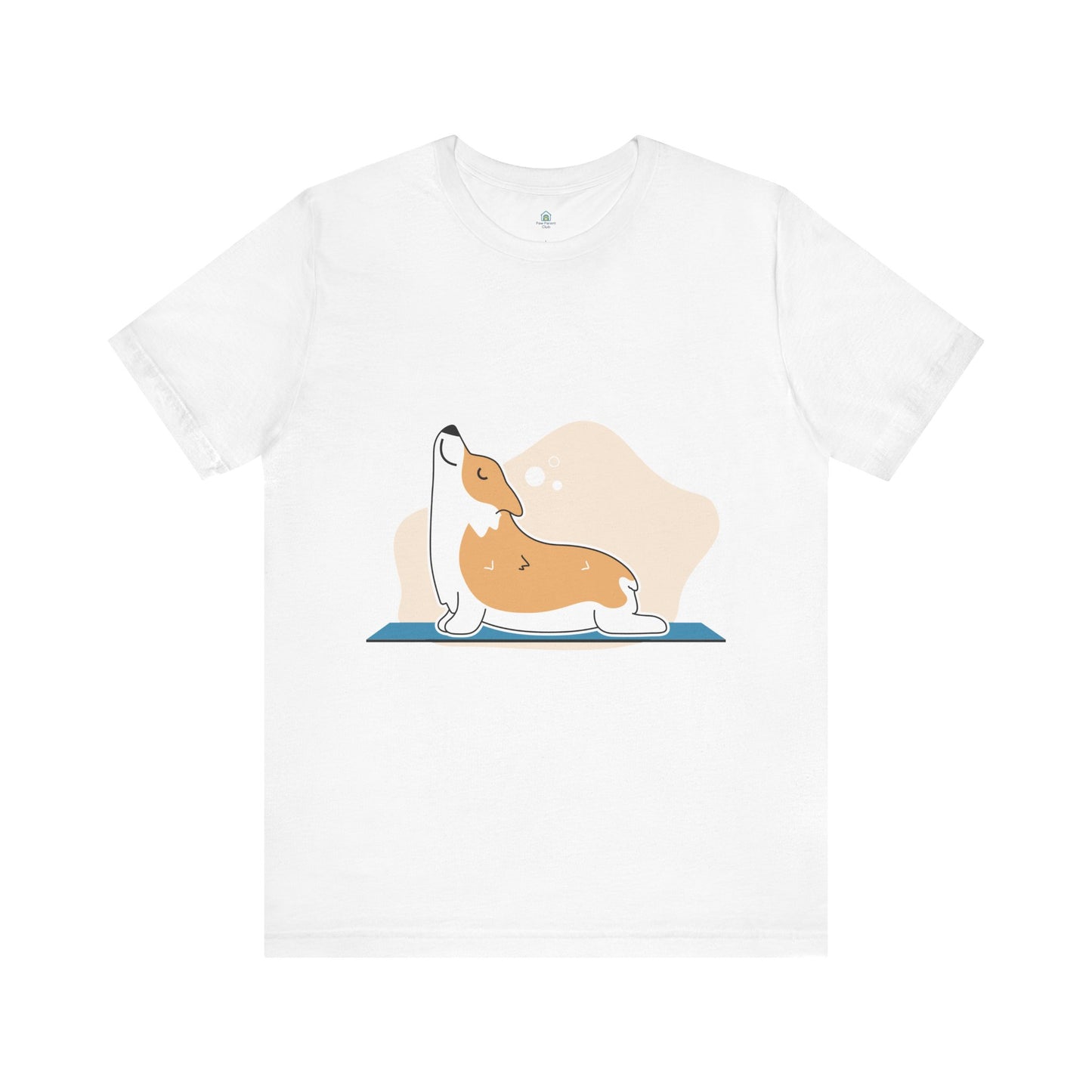 Corgi Yoga Tee, Relaxed Fit Dog Lover Shirt, Gift for Pet Parents, Cute Animal Graphic T-Shirt, Fun Casual Wear, Unique Present