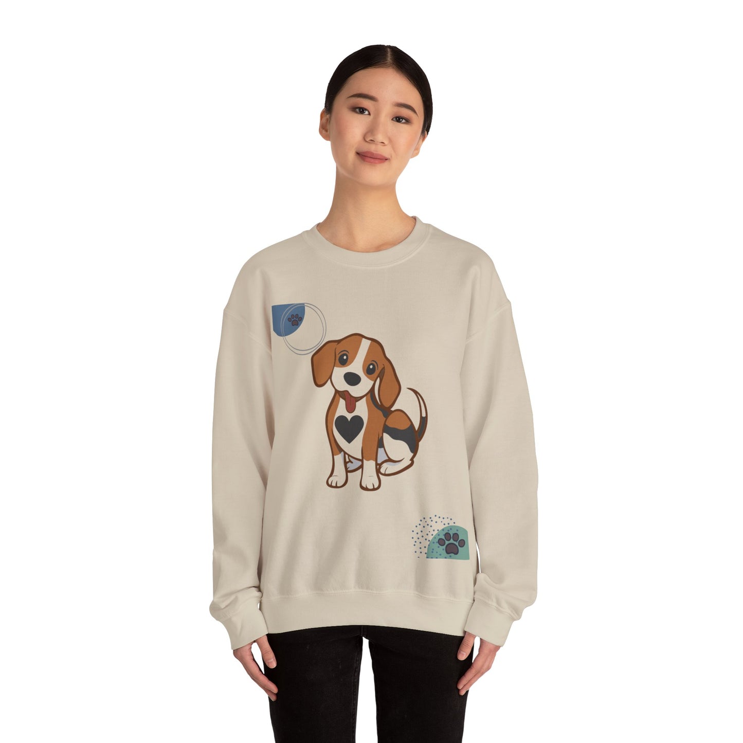 Adorable Dog-Themed Crewneck Sweatshirt, Pet Lover Gift, Cozy Sweatshirt for Dog Owners, Cute Pet Apparel, Perfect for Birthdays