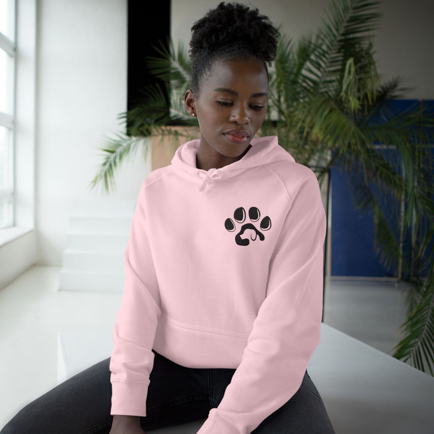 Cute Dog Lover Unisex Hoodie, Animal Paw Print Sweatshirt, Pet Gift, Animal Rights Apparel, Gift for Dog Mom, Vintage Dog Art
