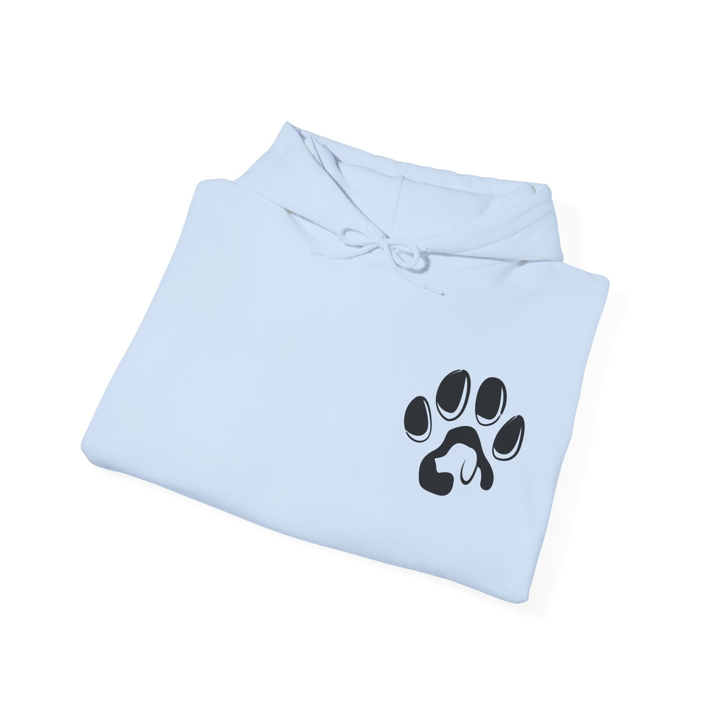 A cozy hoodie designed for dog lovers, featuring a kangaroo pouch pocket.