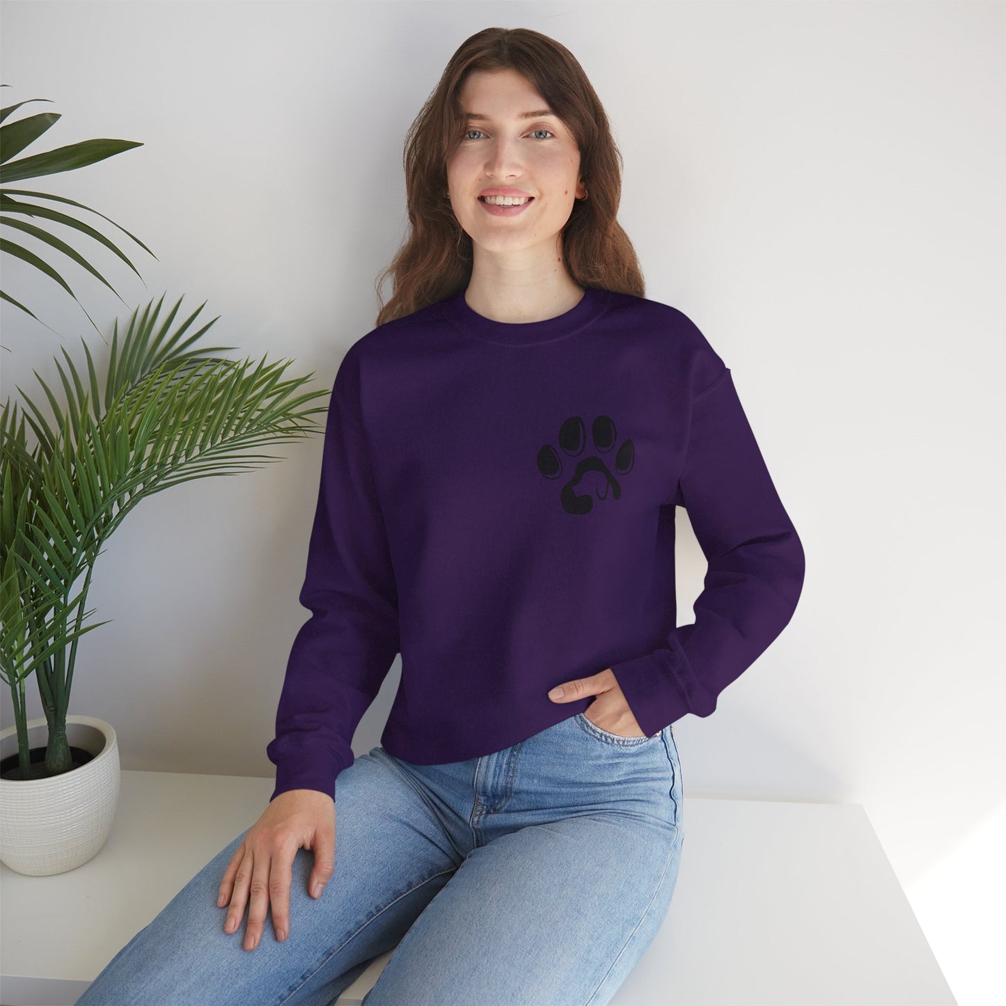 Cozy Pet Lover Sweatshirt | Unisex Heavy Blend Crewneck | Animal Paw Print | Ideal Gift for Animal Lovers and Pet Owners, Casual Wear, [...]