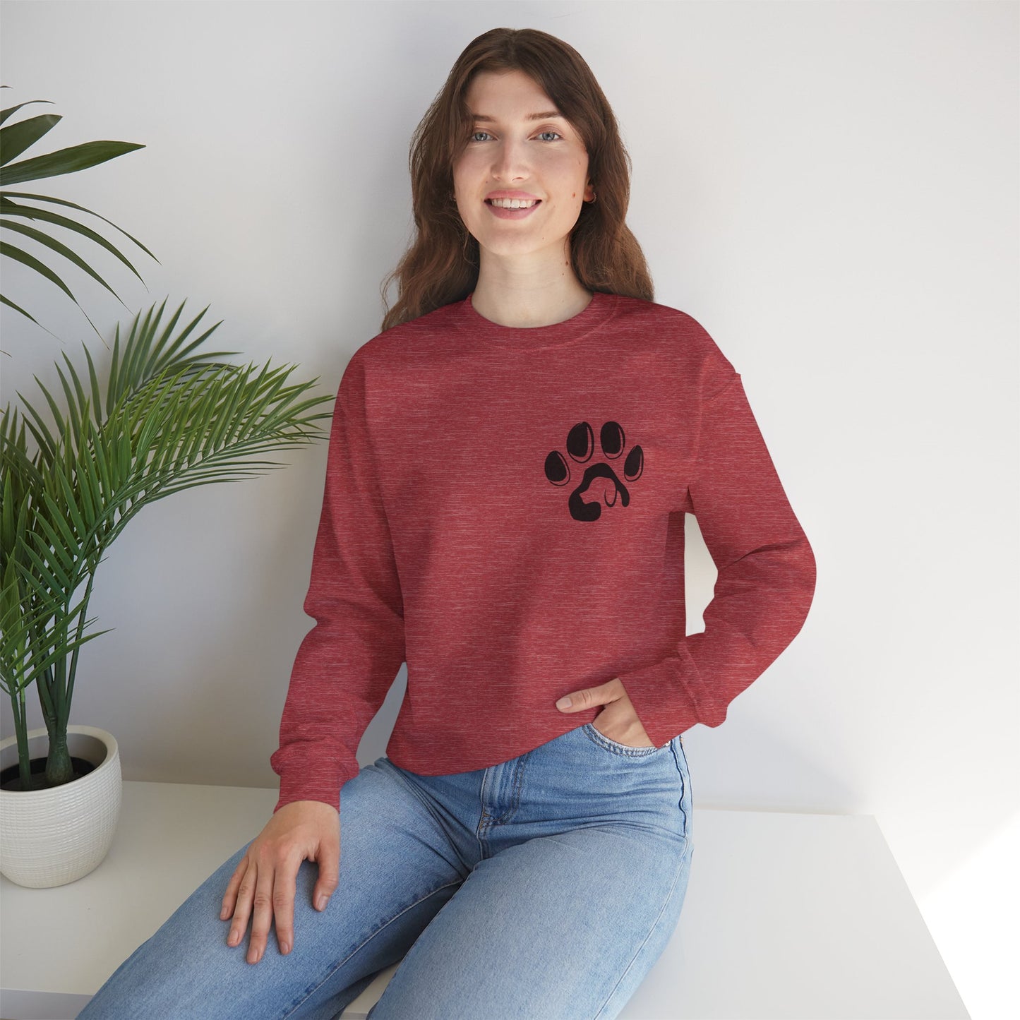 Cozy Pet Lover Sweatshirt | Unisex Heavy Blend Crewneck | Animal Paw Print | Ideal Gift for Animal Lovers and Pet Owners, Casual Wear, [...]